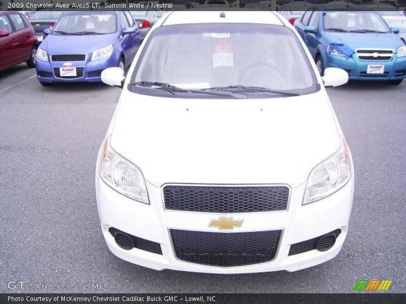 Summit White / Neutral 2009 Chevrolet Aveo Aveo5 LT