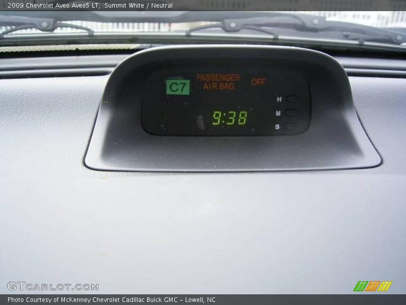 Summit White / Neutral 2009 Chevrolet Aveo Aveo5 LT
