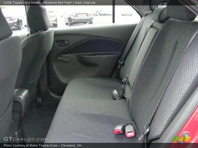 Barcelona Red Pearl / Dark Charcoal 2008 Toyota Yaris Sedan