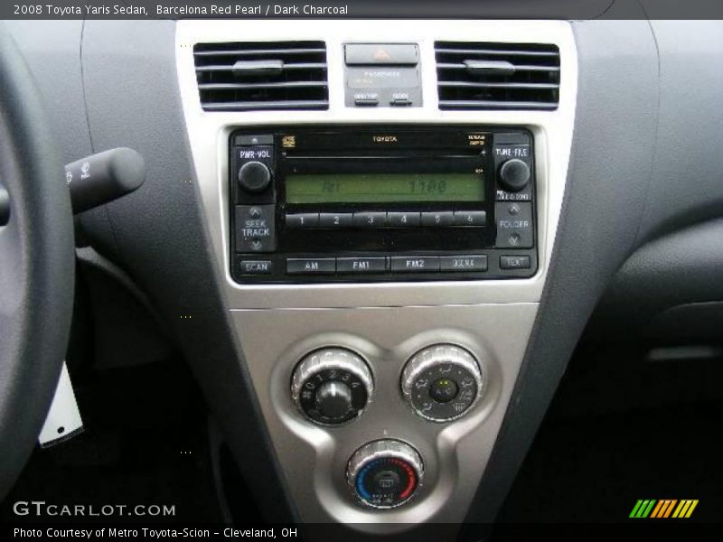 Barcelona Red Pearl / Dark Charcoal 2008 Toyota Yaris Sedan