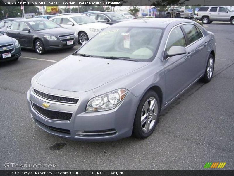 Golden Pewter Metallic / Titanium 2009 Chevrolet Malibu LT Sedan