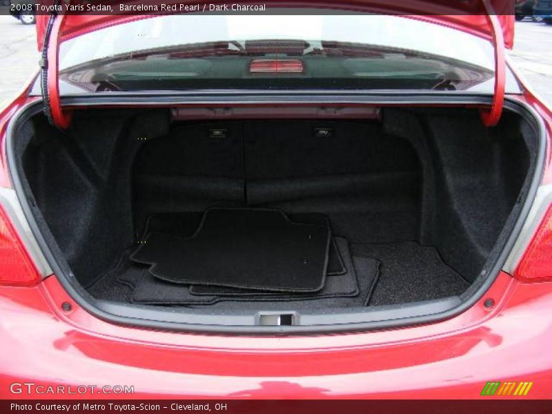 Barcelona Red Pearl / Dark Charcoal 2008 Toyota Yaris Sedan