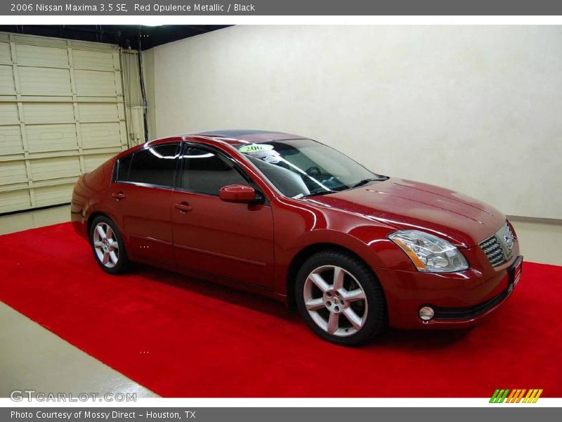 Red Opulence Metallic / Black 2006 Nissan Maxima 3.5 SE