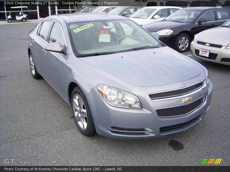Golden Pewter Metallic / Titanium 2009 Chevrolet Malibu LT Sedan