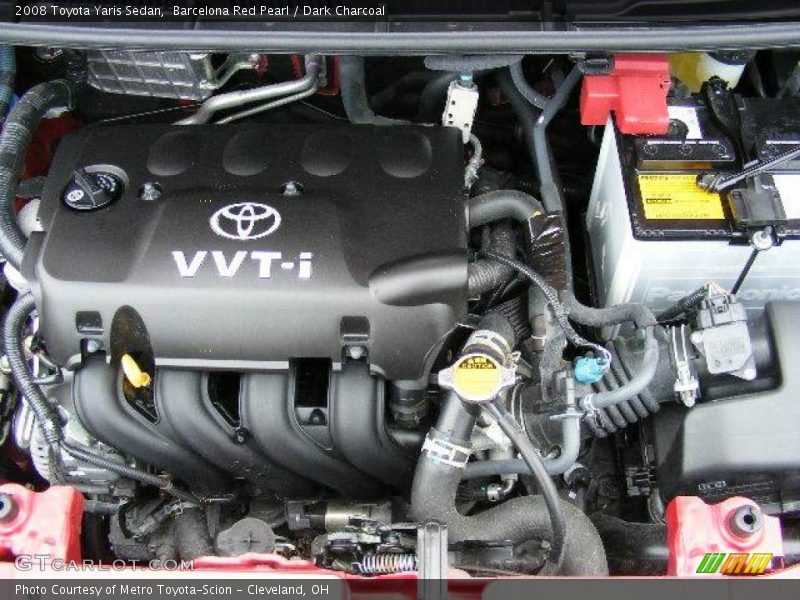 Barcelona Red Pearl / Dark Charcoal 2008 Toyota Yaris Sedan