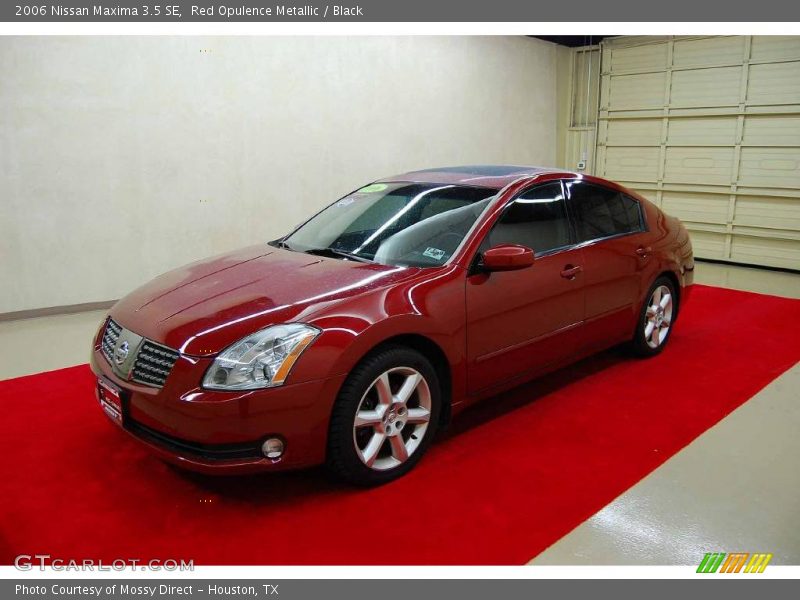 Red Opulence Metallic / Black 2006 Nissan Maxima 3.5 SE