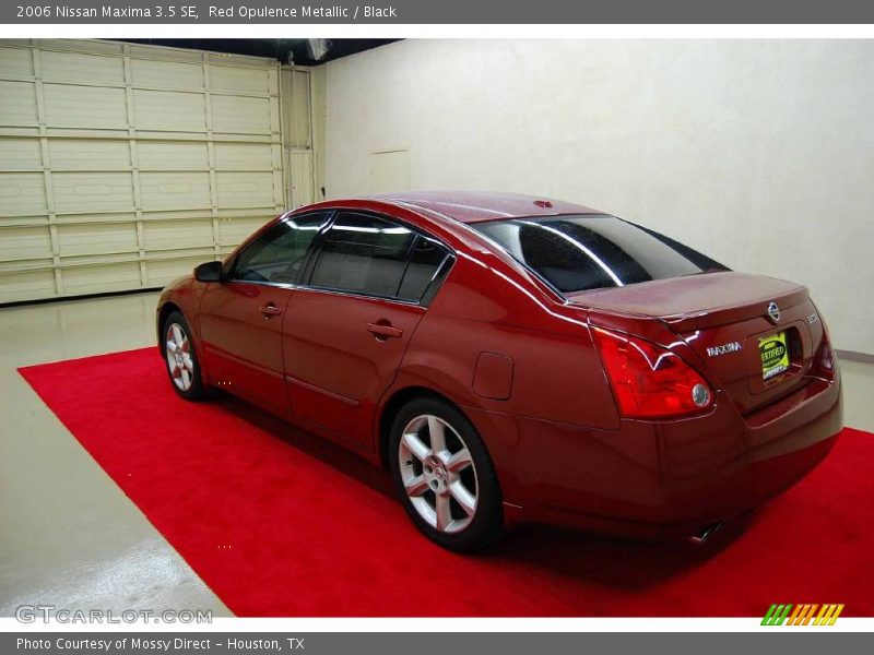 Red Opulence Metallic / Black 2006 Nissan Maxima 3.5 SE