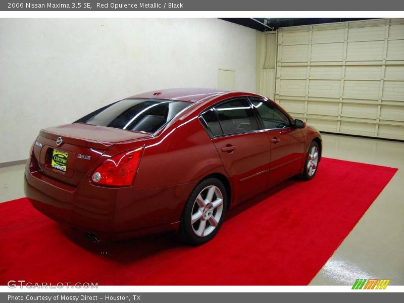 Red Opulence Metallic / Black 2006 Nissan Maxima 3.5 SE