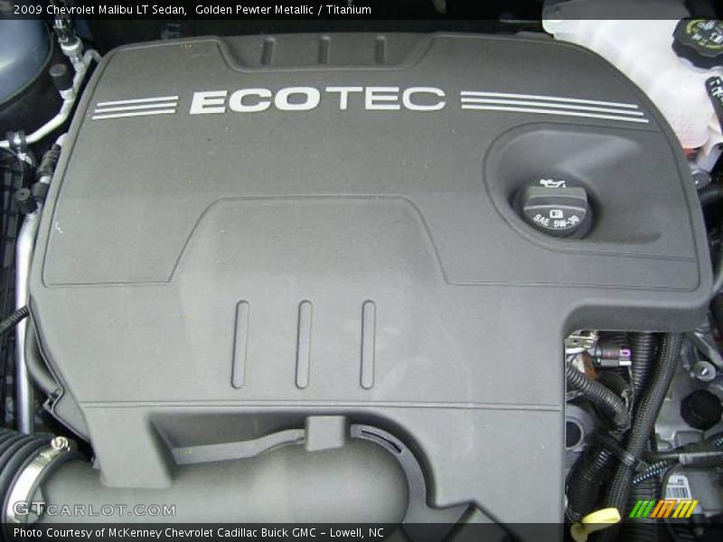 Golden Pewter Metallic / Titanium 2009 Chevrolet Malibu LT Sedan