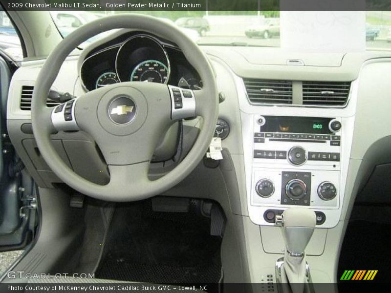 Golden Pewter Metallic / Titanium 2009 Chevrolet Malibu LT Sedan