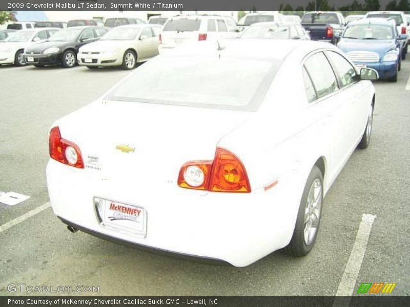 Summit White / Titanium 2009 Chevrolet Malibu LT Sedan