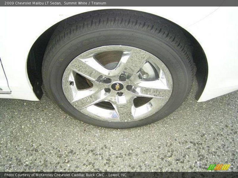 Summit White / Titanium 2009 Chevrolet Malibu LT Sedan