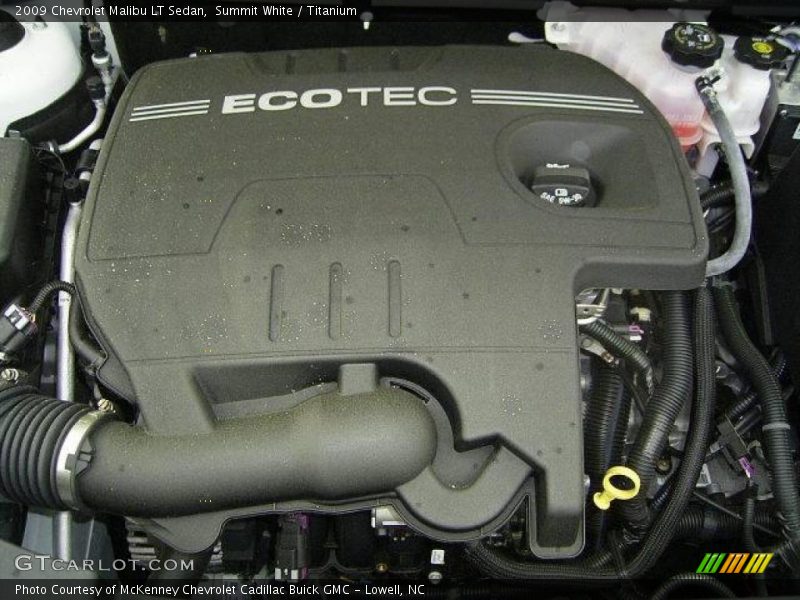 Summit White / Titanium 2009 Chevrolet Malibu LT Sedan