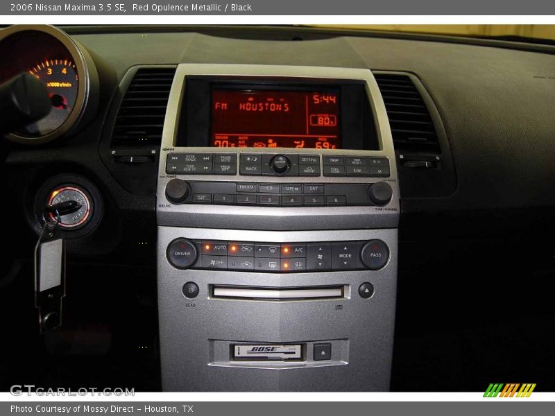Red Opulence Metallic / Black 2006 Nissan Maxima 3.5 SE