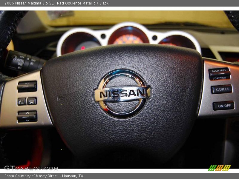 Red Opulence Metallic / Black 2006 Nissan Maxima 3.5 SE