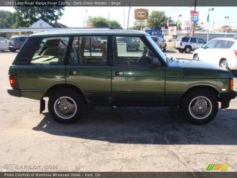 Dark Green Metallic / Beige 1993 Land Rover Range Rover County