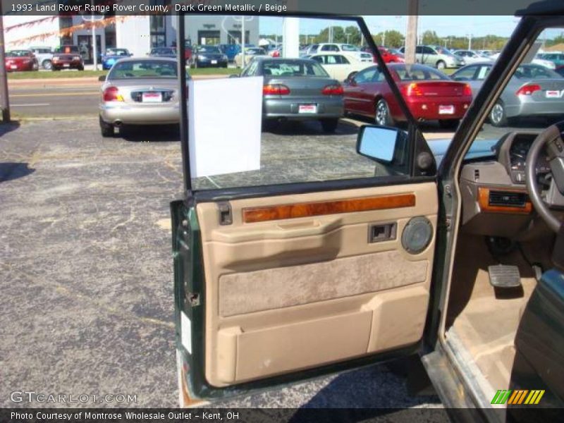 Dark Green Metallic / Beige 1993 Land Rover Range Rover County
