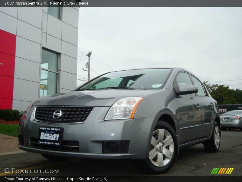 Magnetic Gray / Beige 2007 Nissan Sentra 2.0