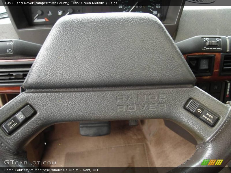 Dark Green Metallic / Beige 1993 Land Rover Range Rover County