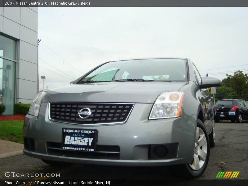 Magnetic Gray / Beige 2007 Nissan Sentra 2.0