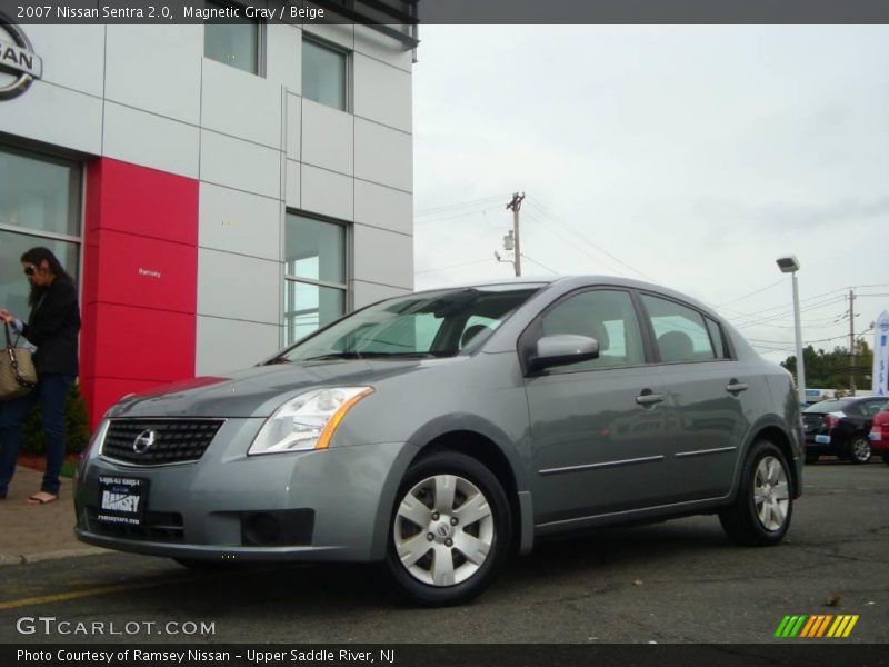 Magnetic Gray / Beige 2007 Nissan Sentra 2.0
