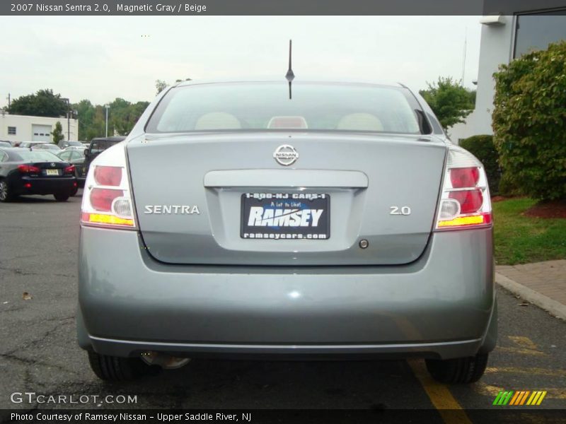 Magnetic Gray / Beige 2007 Nissan Sentra 2.0
