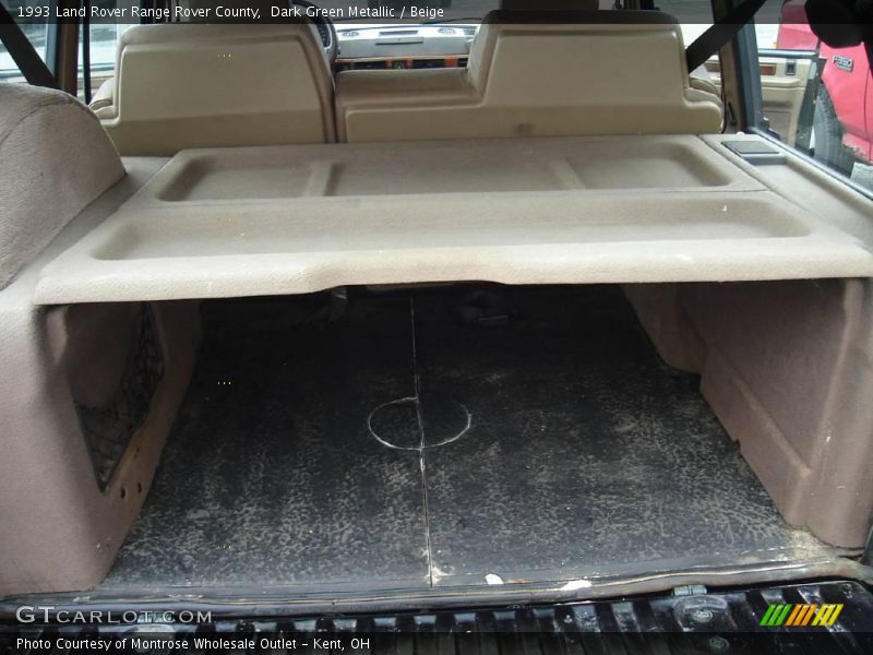 Dark Green Metallic / Beige 1993 Land Rover Range Rover County