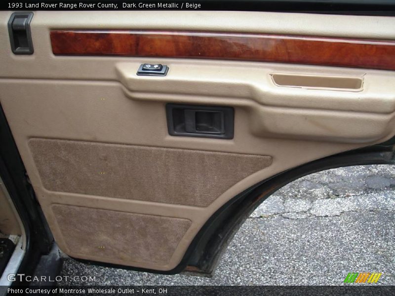 Dark Green Metallic / Beige 1993 Land Rover Range Rover County