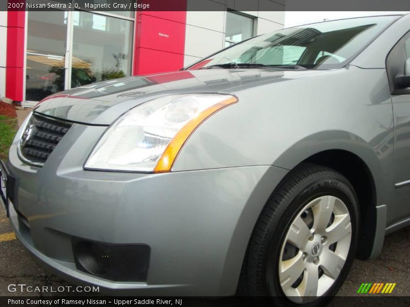Magnetic Gray / Beige 2007 Nissan Sentra 2.0