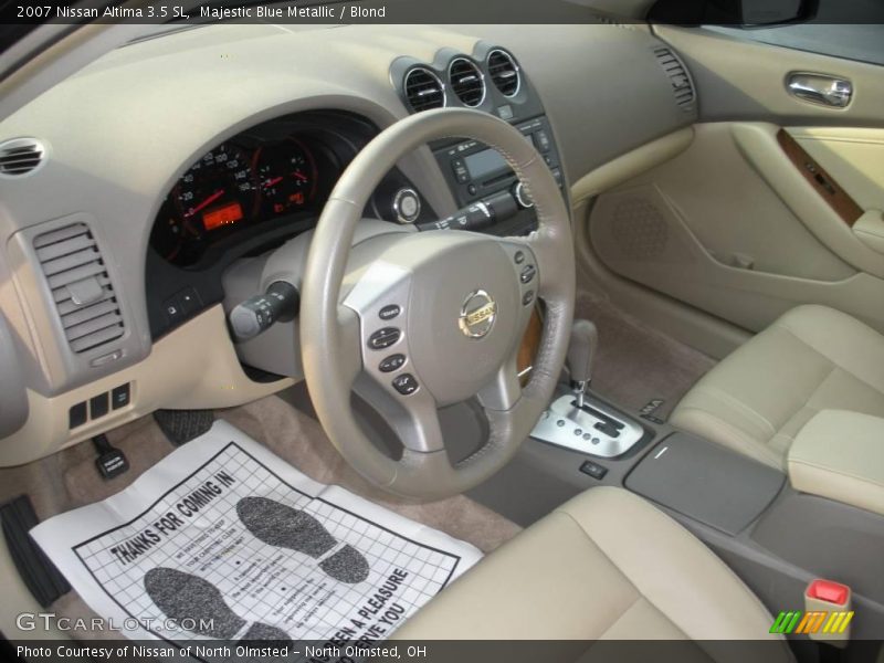 Majestic Blue Metallic / Blond 2007 Nissan Altima 3.5 SL