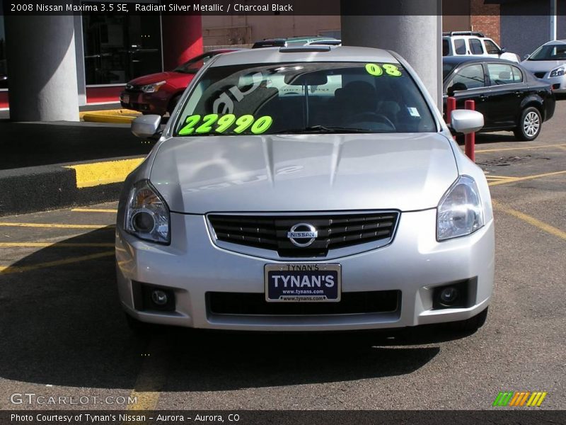 Radiant Silver Metallic / Charcoal Black 2008 Nissan Maxima 3.5 SE
