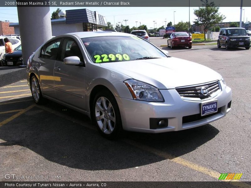 Radiant Silver Metallic / Charcoal Black 2008 Nissan Maxima 3.5 SE