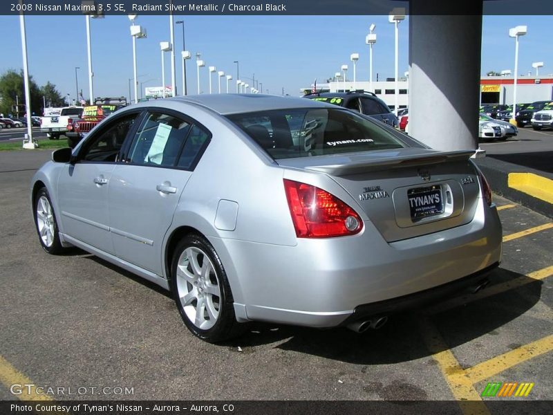 Radiant Silver Metallic / Charcoal Black 2008 Nissan Maxima 3.5 SE