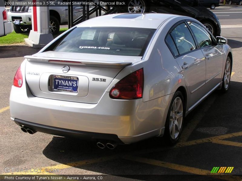 Radiant Silver Metallic / Charcoal Black 2008 Nissan Maxima 3.5 SE
