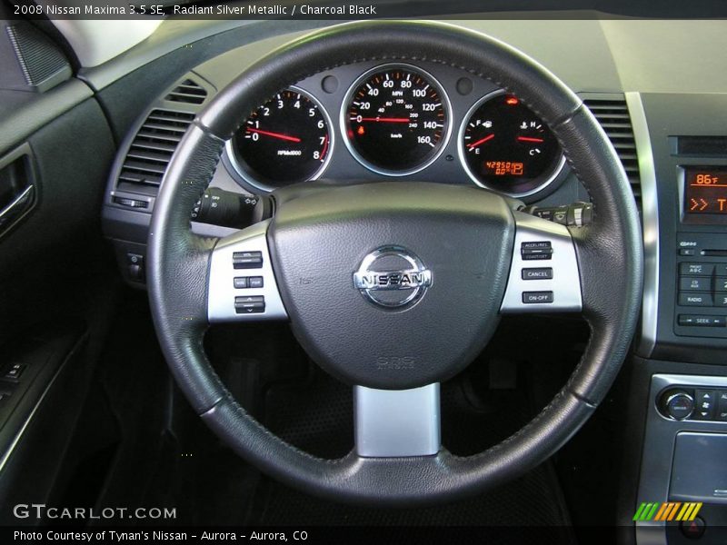 Radiant Silver Metallic / Charcoal Black 2008 Nissan Maxima 3.5 SE