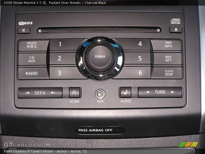 Radiant Silver Metallic / Charcoal Black 2008 Nissan Maxima 3.5 SE