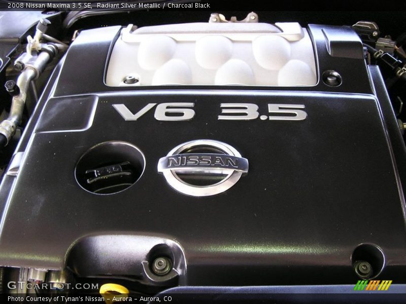 Radiant Silver Metallic / Charcoal Black 2008 Nissan Maxima 3.5 SE