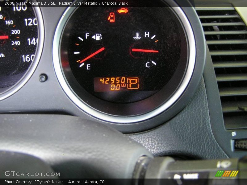 Radiant Silver Metallic / Charcoal Black 2008 Nissan Maxima 3.5 SE