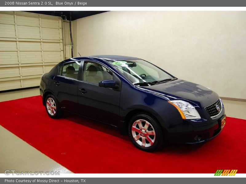 Blue Onyx / Beige 2008 Nissan Sentra 2.0 SL