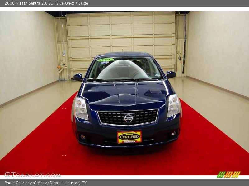 Blue Onyx / Beige 2008 Nissan Sentra 2.0 SL