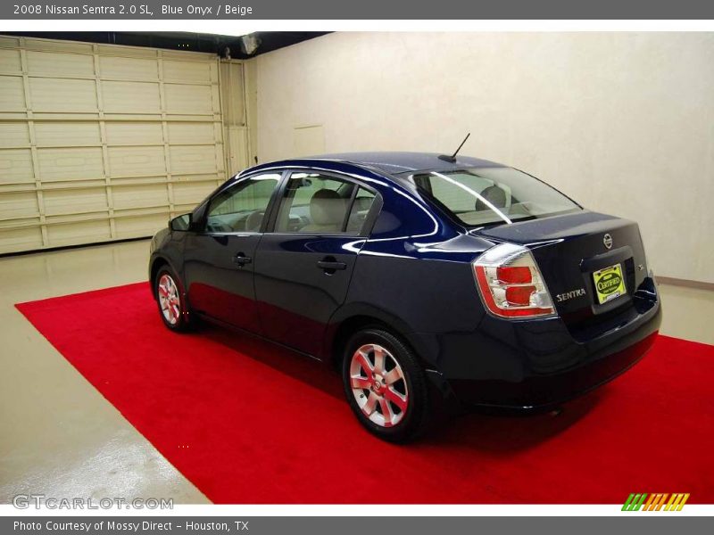 Blue Onyx / Beige 2008 Nissan Sentra 2.0 SL