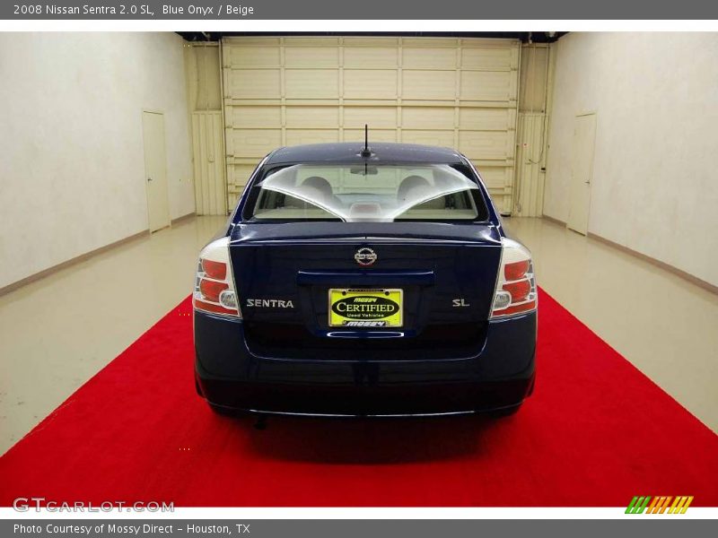 Blue Onyx / Beige 2008 Nissan Sentra 2.0 SL