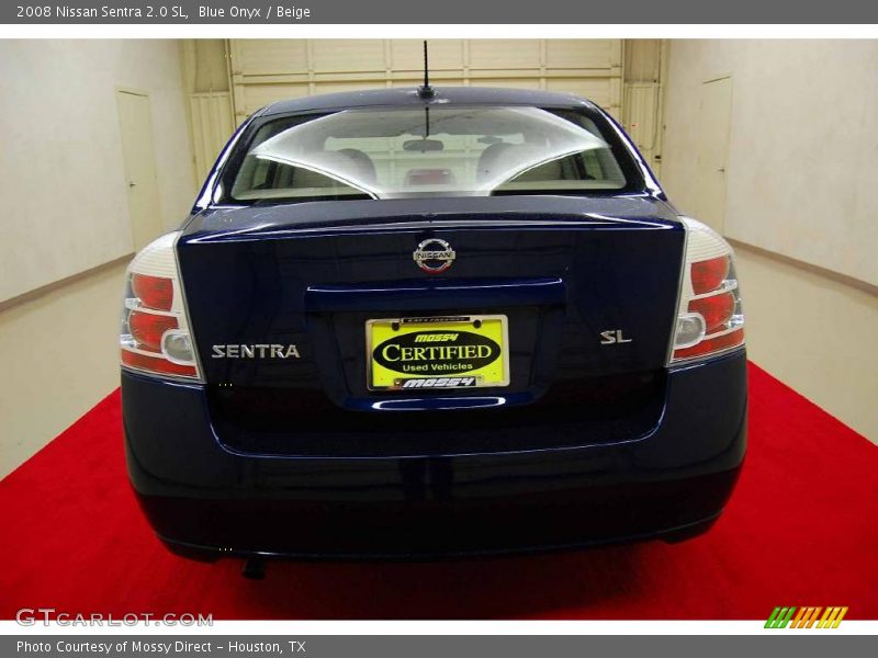 Blue Onyx / Beige 2008 Nissan Sentra 2.0 SL