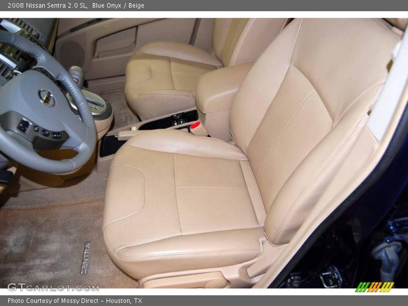 Blue Onyx / Beige 2008 Nissan Sentra 2.0 SL