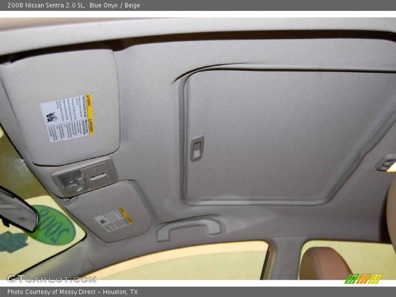 Blue Onyx / Beige 2008 Nissan Sentra 2.0 SL