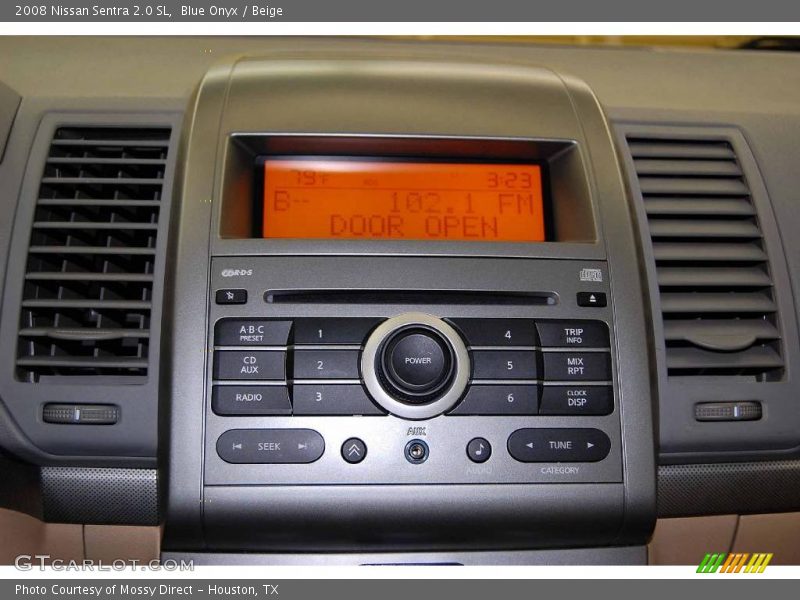 Blue Onyx / Beige 2008 Nissan Sentra 2.0 SL