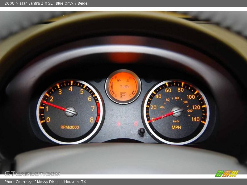 Blue Onyx / Beige 2008 Nissan Sentra 2.0 SL