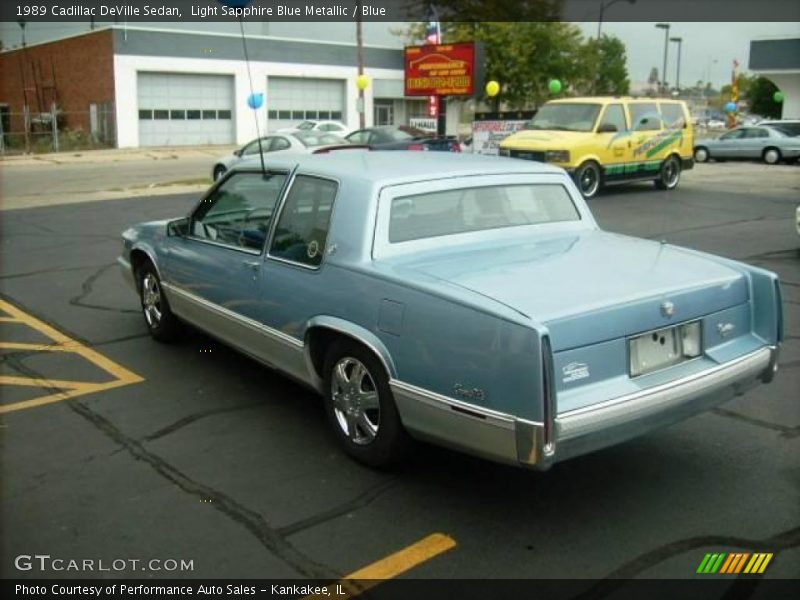 Light Sapphire Blue Metallic / Blue 1989 Cadillac DeVille Sedan