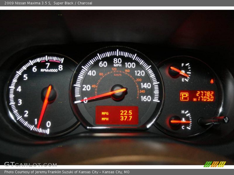 Super Black / Charcoal 2009 Nissan Maxima 3.5 S