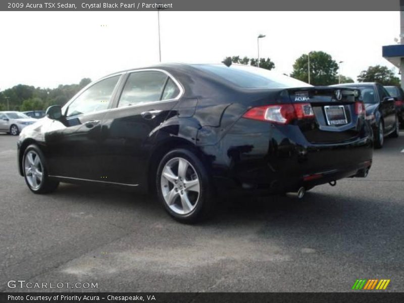 Crystal Black Pearl / Parchment 2009 Acura TSX Sedan